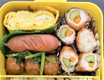 晩ご飯のおかずを使ったお弁当