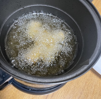 朝から　揚げ物　弁当　電気フライヤー